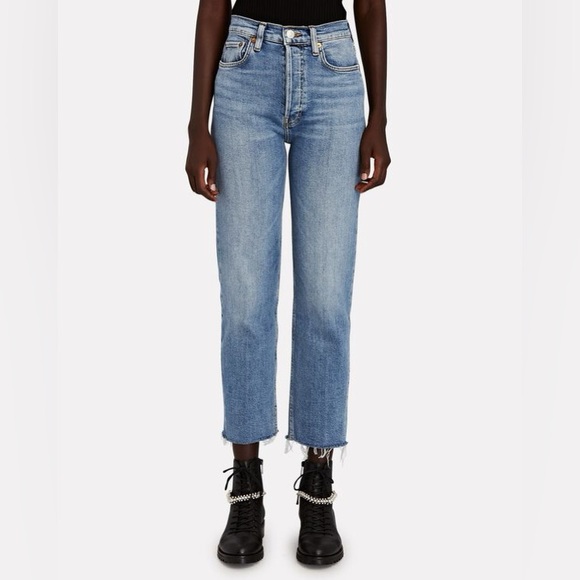 RE/DONE 70’s Stove Pipe in Medium Stone Wash - Picture 2 of 11